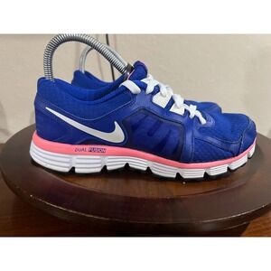 Nike Dual Fusion ST2 Athletic Running Shoes Blue Pink White Sneakers Womens 8.5
